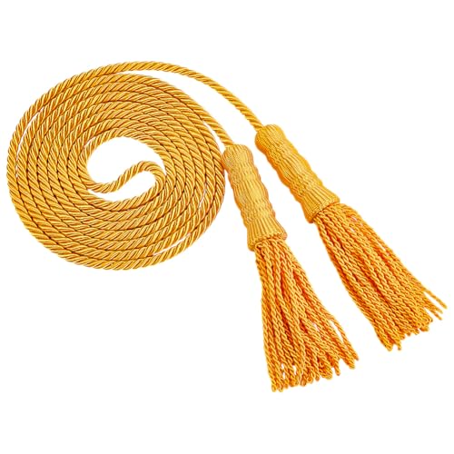 MAYJOYDIY 2.76m Goldene Geflochtene Kordel Quaste Dekorative Gedrehte Kordel mit Quasten Polyester Seide Kordel Graduierung Kordel für Vorhänge Drapieren Raffhalter Outdoor Home Indoor Flaggenmast MAYJOYDIY 2.76m Goldene Geflochtene Kordel Quaste Dekorative Gedrehte Kordel mit Quasten Polyester Seide Kordel Graduierung Kordel für Vorhänge Drapieren Raffhalter Outdoor Home Indoor Flaggenmast von MAYJOYDIY