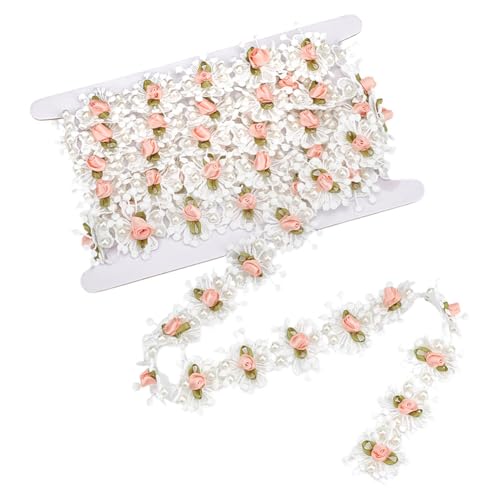MAYJOYDIY 2.7m Perlenrosen Spitzenbesatz 43mm Vintage Perlenrosa Blumenband Hochzeitsdekoration Handgefertigt DIY Nähzubehör Basteln Für Kostüm Hutdekoration MAYJOYDIY 2.7m Perlenrosen Spitzenbesatz 43mm Vintage Perlenrosa Blumenband Hochzeitsdekoration Handgefertigt DIY Nähzubehör Basteln Für Kostüm Hutdekoration von MAYJOYDIY