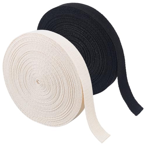 MAYJOYDIY 20 m 2 Farben Baumwoll Gurtband 20mm Flach Gewebte Gurtbänder Nähband Gewebtes Band Zum Nähen von Kleidungsaccessoires Geschenkverpackungen Heimwerkerarbeiten MAYJOYDIY 20 m 2 Farben Baumwoll Gurtband 20mm Flach Gewebte Gurtbänder Nähband Gewebtes Band Zum Nähen von Kleidungsaccessoires Geschenkverpackungen Heimwerkerarbeiten von MAYJOYDIY