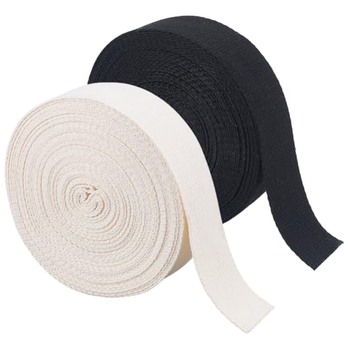 MAYJOYDIY 20 m 2 Farben Baumwoll Gurtband 38mm Flach Gewebte Gurtbänder Nähband Gewebtes Band Für Kleidungszubehör Geschenkverpackungen Heimwerkerarbeiten MAYJOYDIY 20 m 2 Farben Baumwoll Gurtband 38mm Flach Gewebte Gurtbänder Nähband Gewebtes Band Für Kleidungszubehör Geschenkverpackungen Heimwerkerarbeiten von MAYJOYDIY
