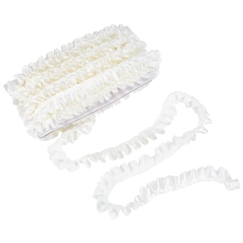 MAYJOYDIY 20 m × 2.5cm Floraler Weißer Satin Rüschenbesatz Stoffbesätze Satin Plissee Spitzenband Vintage Einfassung Besätze Stoff Für Vorhänge Nähen Basteln Hochzeitskleid DIY Dekor Applikation MAYJOYDIY 20 m × 2.5cm Floraler Weißer Satin Rüschenbesatz Stoffbesätze Satin Plissee Spitzenband Vintage Einfassung Besätze Stoff Für Vorhänge Nähen Basteln Hochzeitskleid DIY Dekor Applikation von MAYJOYDIY