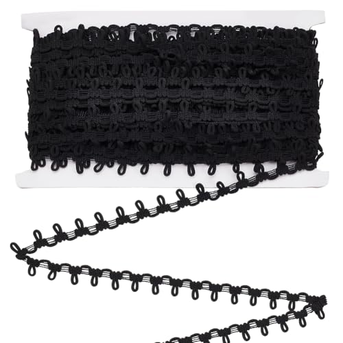MAYJOYDIY 22.86 m Schwarze Elastische Knopfschlaufen 15mm Breit Spitzenrand Elastische Knopfschlaufen Knopfzopfbesatz Spitze Zierlicher Zopfbesatz Mit Gummiband Für Kleider Heimwerker Nähen Basteln MAYJOYDIY 22.86 m Schwarze Elastische Knopfschlaufen 15mm Breit Spitzenrand Elastische Knopfschlaufen Knopfzopfbesatz Spitze Zierlicher Zopfbesatz Mit Gummiband Für Kleider Heimwerker Nähen Basteln von MAYJOYDIY