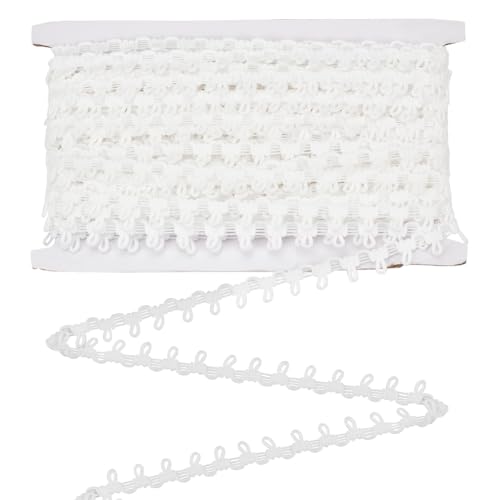 MAYJOYDIY 22.86 m Weiße Elastische Zopfbesatz Weißer Spitzenrand Nähen Elastische Knopfschlaufen 15 mm Breit Dekorativer Knopflochbandbesatz Für Heimwerker Nähen Basteln Schmuck Heimdekoration MAYJOYDIY 22.86 m Weiße Elastische Zopfbesatz Weißer Spitzenrand Nähen Elastische Knopfschlaufen 15 mm Breit Dekorativer Knopflochbandbesatz Für Heimwerker Nähen Basteln Schmuck Heimdekoration von MAYJOYDIY