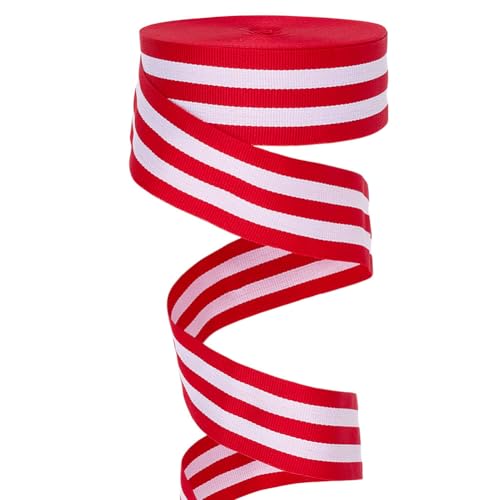 MAYJOYDIY 22.8m Rot Weiß Gestreiftes Ripsband 40mm Breit Weihnachtliches Streifenband Doppelseitiges Design Für Schleifen Geschenkverpackungen DIY Herstellung von Kleidungsdekorationen MAYJOYDIY 22.8m Rot Weiß Gestreiftes Ripsband 40mm Breit Weihnachtliches Streifenband Doppelseitiges Design Für Schleifen Geschenkverpackungen DIY Herstellung von Kleidungsdekorationen von MAYJOYDIY
