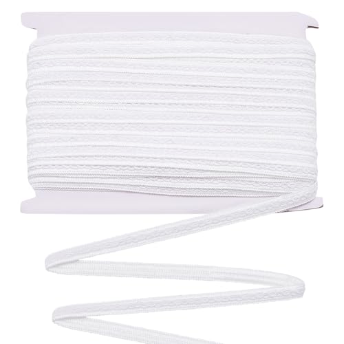 MAYJOYDIY 22.8m X 12mm Weiße Gimpenborte Gewebter Zopfbesatz Einfacher Massiver Rollbesatz Handgefertigter Polsterbesatz Für Kostüme DIY Basteln Nähen Vorhänge Kostümzubehör MAYJOYDIY 22.8m X 12mm Weiße Gimpenborte Gewebter Zopfbesatz Einfacher Massiver Rollbesatz Handgefertigter Polsterbesatz Für Kostüme DIY Basteln Nähen Vorhänge Kostümzubehör von MAYJOYDIY