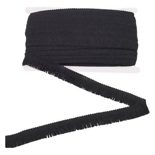MAYJOYDIY 25 m Schwarze Polyester Fransenquastenkette Mit Quastenfaserbesatz 24 mm Breit Stoff Spitzenbesatz Quaste Quastenbesatz Nähzubehör Für Heimwerker Basteln Kleiderzubehör Heimdekoration MAYJOYDIY 25 m Schwarze Polyester Fransenquastenkette Mit Quastenfaserbesatz 24 mm Breit Stoff Spitzenbesatz Quaste Quastenbesatz Nähzubehör Für Heimwerker Basteln Kleiderzubehör Heimdekoration von MAYJOYDIY