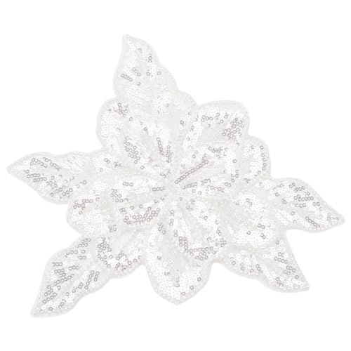 MAYJOYDIY 3D Spitzenapplikationen Mit Weißen Blumen Pailletten Glasperlen Gaze Verzierungen Zubehör Handgefertigte Funkelnde Spitzenblumenaufnäher Für Hochzeitskleider Taschen DIY Näh Bastelbedarf MAYJOYDIY 3D Spitzenapplikationen Mit Weißen Blumen Pailletten Glasperlen Gaze Verzierungen Zubehör Handgefertigte Funkelnde Spitzenblumenaufnäher Für Hochzeitskleider Taschen DIY Näh Bastelbedarf von MAYJOYDIY