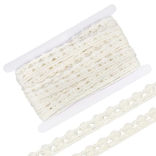 MAYJOYDIY 4,5 m beige Häkelspitzenband 1,9 cm Polyester gewelltes Band Häkelspitze Vintage Handwerk gewellter Rand für Heimdekoration DIY Hochzeit Brautkleid Kostüm Handwerk und Nähen MAYJOYDIY 4,5 m beige Häkelspitzenband 1,9 cm Polyester gewelltes Band Häkelspitze Vintage Handwerk gewellter Rand für Heimdekoration DIY Hochzeit Brautkleid Kostüm Handwerk und Nähen von MAYJOYDIY