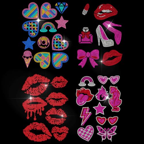 MAYJOYDIY 4 Stück Rote Lippen Zum Aufbügeln Strass Aufkleber Rosa Schönheit Hotfix Transfer Aufkleber Kristall High Heels Wärmeübertragungs Patch Für T Shirts Hüte Jacken Kleidersäcke DIY Dekor MAYJOYDIY 4 Stück Rote Lippen Zum Aufbügeln Strass Aufkleber Rosa Schönheit Hotfix Transfer Aufkleber Kristall High Heels Wärmeübertragungs Patch Für T Shirts Hüte Jacken Kleidersäcke DIY Dekor von MAYJOYDIY