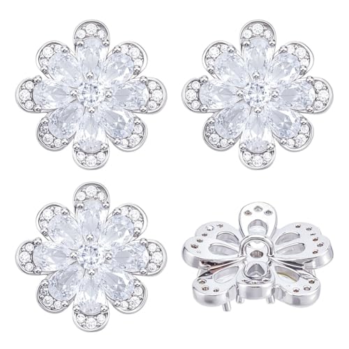 MAYJOYDIY 4 Stück Zirkonia Knöpfe 2cm 1-Loch Strass Blumenknöpfe Zum Aufnähen Auf Kleidung Für DIY Schmuck Basteln Hochzeit Brautstrauß Einladung DIY Nähen Basteln Dekoration MAYJOYDIY 4 Stück Zirkonia Knöpfe 2cm 1-Loch Strass Blumenknöpfe Zum Aufnähen Auf Kleidung Für DIY Schmuck Basteln Hochzeit Brautstrauß Einladung DIY Nähen Basteln Dekoration von MAYJOYDIY
