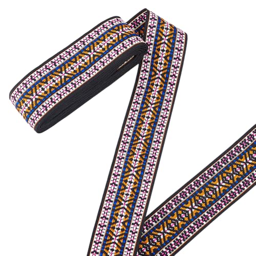 MAYJOYDIY 4.57 m Lila Boho Jacquardband 50mm Gewebtes Ethnisches Geometrisches Band Besatz Vintage Stickerei Polyesterbänder Zum Nähen Handgefertigte Taschen Geschenkverpackungen Kleidungsdekoration MAYJOYDIY 4.57 m Lila Boho Jacquardband 50mm Gewebtes Ethnisches Geometrisches Band Besatz Vintage Stickerei Polyesterbänder Zum Nähen Handgefertigte Taschen Geschenkverpackungen Kleidungsdekoration von MAYJOYDIY
