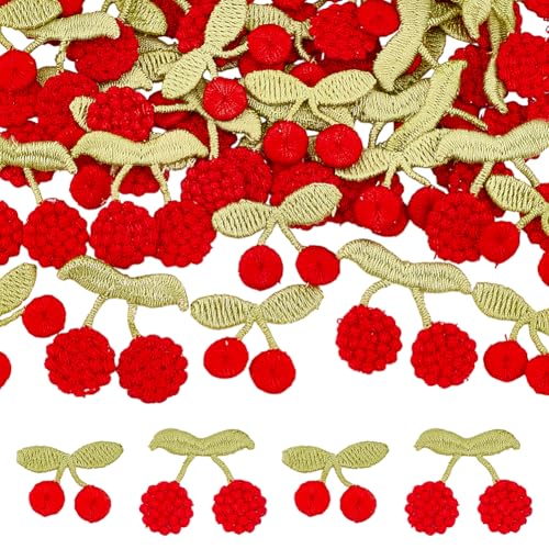 MAYJOYDIY 40 Stück 2 Stile rote Kirsche Applikation Häkeln Aufbügler Patch Obst Nähen / Aufbügeln Polyester Aufkleber Reparatur Patch für Kleidung Jacken T-Shirt Jeans Nähen DIY Handwerk Kleidung MAYJOYDIY 40 Stück 2 Stile rote Kirsche Applikation Häkeln Aufbügler Patch Obst Nähen / Aufbügeln Polyester Aufkleber Reparatur Patch für Kleidung Jacken T-Shirt Jeans Nähen DIY Handwerk Kleidung von MAYJOYDIY