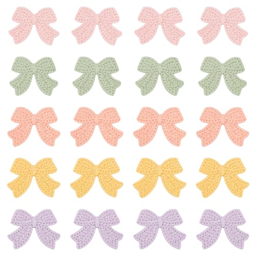 MAYJOYDIY 50 Stück 5 Farben Niedliche Schleife Gehäkelt Gestrickt Stoffflicken Wollgarn Stoffapplikationen Hellkhaki Dunkelseegrün Rosa Flieder Zum Nähen von Kleidungsstücken DIY Basteln Sticken MAYJOYDIY 50 Stück 5 Farben Niedliche Schleife Gehäkelt Gestrickt Stoffflicken Wollgarn Stoffapplikationen Hellkhaki Dunkelseegrün Rosa Flieder Zum Nähen von Kleidungsstücken DIY Basteln Sticken von MAYJOYDIY