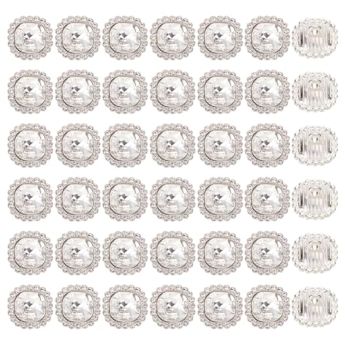 MAYJOYDIY 50 Stück Quadratische Strass Kristallknöpfe 12mm 1 Loch Silber Strass Verzierungen Nähknopf Mit Schaft Handarbeitsknopf Für DIY Schmuck Hochzeitsdekoration Haar Accessoires MAYJOYDIY 50 Stück Quadratische Strass Kristallknöpfe 12mm 1 Loch Silber Strass Verzierungen Nähknopf Mit Schaft Handarbeitsknopf Für DIY Schmuck Hochzeitsdekoration Haar Accessoires von MAYJOYDIY