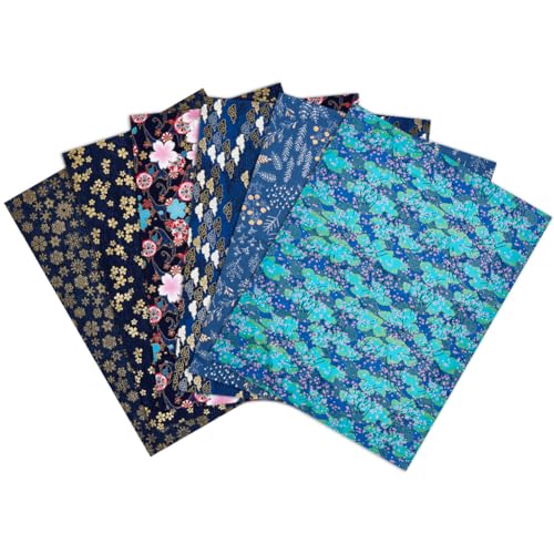 MAYJOYDIY 6 Stück Japanischer Bedruckter Baumwollstoff 50.2x40.5cm Furoshiki Stoffbündel 6 Blumenmuster Japanischer Stil Fat Quarters Bündel Für Kleid Hemd Tasche Tischdecke Geldbörse Steppdecke MAYJOYDIY 6 Stück Japanischer Bedruckter Baumwollstoff 50.2x40.5cm Furoshiki Stoffbündel 6 Blumenmuster Japanischer Stil Fat Quarters Bündel Für Kleid Hemd Tasche Tischdecke Geldbörse Steppdecke von MAYJOYDIY