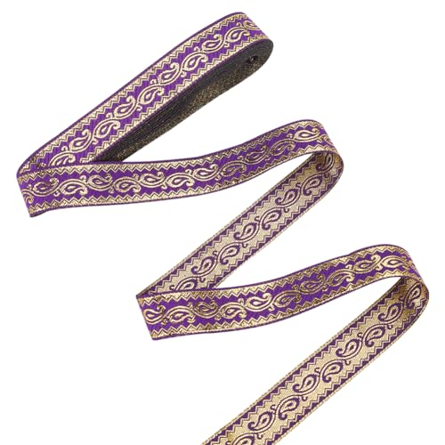 MAYJOYDIY 7 m Violettes Boho Jacquardband Vintage Jacquardband Ethno Stil Boho Spitzenbesatz Nähen Besticktes Band Jacquardbesatz Für Kleidungszubehör Nähen Handgefertigte Taschen Vorhänge MAYJOYDIY 7 m Violettes Boho Jacquardband Vintage Jacquardband Ethno Stil Boho Spitzenbesatz Nähen Besticktes Band Jacquardbesatz Für Kleidungszubehör Nähen Handgefertigte Taschen Vorhänge von MAYJOYDIY