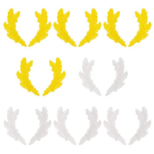 MAYJOYDIY 8 Paar Rührei Aufnäher Zum Aufbügeln Bestickt Militäruniform Zum Aufnähen Bestickte Patches Kostüm Cosplay Applikationen Für Hüte Hemden Jeans Taschen Nähen Basteln (Gelb Und Silber) MAYJOYDIY 8 Paar Rührei Aufnäher Zum Aufbügeln Bestickt Militäruniform Zum Aufnähen Bestickte Patches Kostüm Cosplay Applikationen Für Hüte Hemden Jeans Taschen Nähen Basteln (Gelb Und Silber) von MAYJOYDIY