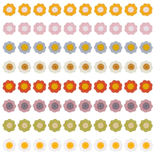 MAYJOYDIY 80 Stück 8 Farben Blumen Häkel Aufnäher Zum Aufnähen 20mm Wolle Blumen Applikation Flicken DIY Applikationen Verzierungen Häkelblumen Applikation Für Kleidung Jeans Jacken Hüte Schuhe MAYJOYDIY 80 Stück 8 Farben Blumen Häkel Aufnäher Zum Aufnähen 20mm Wolle Blumen Applikation Flicken DIY Applikationen Verzierungen Häkelblumen Applikation Für Kleidung Jeans Jacken Hüte Schuhe von MAYJOYDIY