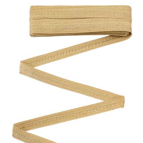 MAYJOYDIY 9.1m Gelbe Metallische Zopfborte Gimp Zopfborte 21mm Goldenes Jacquardband Glänzende Dekorative Spitzenborte Metallisches Band Zum Nähen von Kostümtaschen Vorhanghaltern Geschenken MAYJOYDIY 9.1m Gelbe Metallische Zopfborte Gimp Zopfborte 21mm Goldenes Jacquardband Glänzende Dekorative Spitzenborte Metallisches Band Zum Nähen von Kostümtaschen Vorhanghaltern Geschenken von MAYJOYDIY