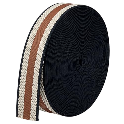 MAYJOYDIY 9.1m Kamel Gestreiftes Polyester Gurtband 38mm Baumwoll Köperband Stoffbandbesatz Flaches Baumwollgewebe Für Rucksäcke Kleidungsstücke Gürtel Geschirre Nähen Basteln MAYJOYDIY 9.1m Kamel Gestreiftes Polyester Gurtband 38mm Baumwoll Köperband Stoffbandbesatz Flaches Baumwollgewebe Für Rucksäcke Kleidungsstücke Gürtel Geschirre Nähen Basteln von MAYJOYDIY