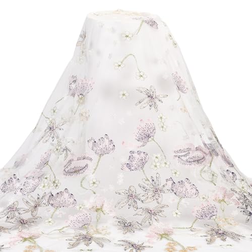 MAYJOYDIY 90 X 150cm Rosa Lotusblumenstickerei Spitzenstoff 3D Organza Blumenstoff Weicher Tüllstoff Breite Vintage Stoffbänder Zum Nähen Für Hochzeiten Brauttücher DIY Bastelbedarf MAYJOYDIY 90 X 150cm Rosa Lotusblumenstickerei Spitzenstoff 3D Organza Blumenstoff Weicher Tüllstoff Breite Vintage Stoffbänder Zum Nähen Für Hochzeiten Brauttücher DIY Bastelbedarf von MAYJOYDIY