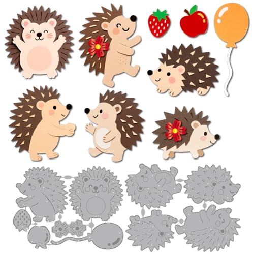 MAYJOYDIY Ballon Igel Metall Stanzformen Erdbeer Apfel Stanzschablonen Waldtiere Blumen Prägevorlage Scrapbooking Werkzeug Für DIY Bastelkarten Album Festliche Geschenkdekorationen MAYJOYDIY Ballon Igel Metall Stanzformen Erdbeer Apfel Stanzschablonen Waldtiere Blumen Prägevorlage Scrapbooking Werkzeug Für DIY Bastelkarten Album Festliche Geschenkdekorationen von MAYJOYDIY