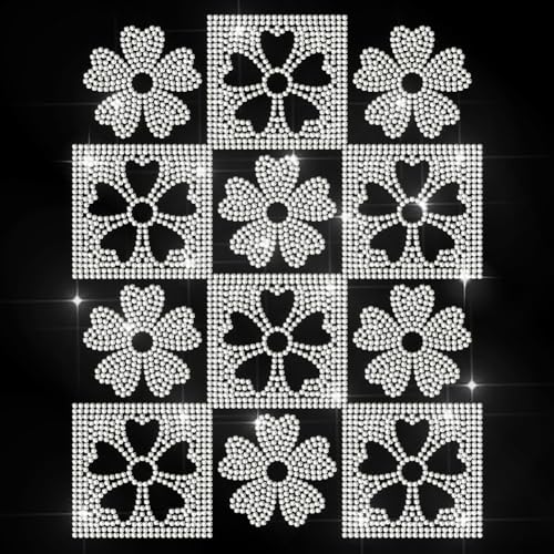 MAYJOYDIY Blumen Strass Aufbügler Hotfix Transfer Schachbrett Blumen Wärmetransfer Aufkleber Glitzernde Kleidungsdekoration Applikation Für Hemd Tasche Hut Jacke Jeans Schuhe DIY Basteln MAYJOYDIY Blumen Strass Aufbügler Hotfix Transfer Schachbrett Blumen Wärmetransfer Aufkleber Glitzernde Kleidungsdekoration Applikation Für Hemd Tasche Hut Jacke Jeans Schuhe DIY Basteln von MAYJOYDIY