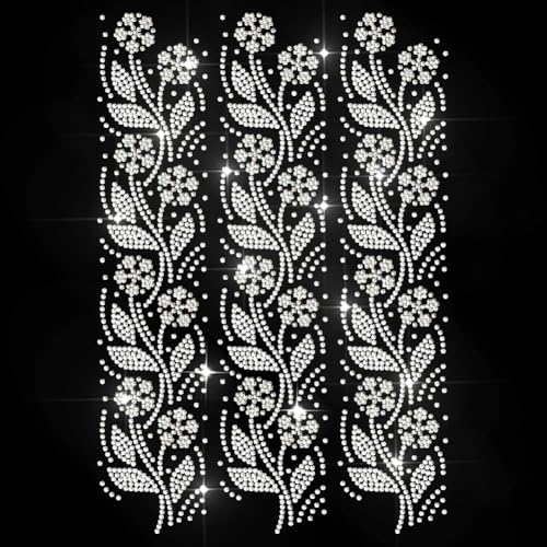 MAYJOYDIY Blumenbordüre Strass Aufbügler Hotfix Transfer Blumen Weinblätter Strasssteinen Zum Aufbügeln Glänzende Kleidungsreparatur Applikation Für T Shirt Mütze Jacke Kleidersack DIY Dekoration MAYJOYDIY Blumenbordüre Strass Aufbügler Hotfix Transfer Blumen Weinblätter Strasssteinen Zum Aufbügeln Glänzende Kleidungsreparatur Applikation Für T Shirt Mütze Jacke Kleidersack DIY Dekoration von MAYJOYDIY