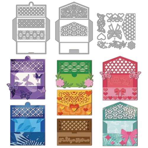 MAYJOYDIY Briefumschlag Stanzformen Zum Kartenbasteln Gitterumschläge Metall Stanzformen Fliege Schmetterling Präge Stanzschablone Für Scrapbooking Bastelpapier Grußkarten Geschenkdekoration MAYJOYDIY Briefumschlag Stanzformen Zum Kartenbasteln Gitterumschläge Metall Stanzformen Fliege Schmetterling Präge Stanzschablone Für Scrapbooking Bastelpapier Grußkarten Geschenkdekoration von MAYJOYDIY