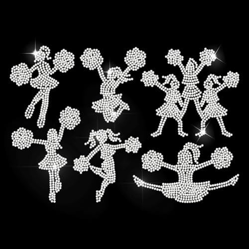 MAYJOYDIY Cheerleader Strass Aufbügler Aufkleber Pom Pom Squad Hotfix Transfer Aufkleber Cheerleader Tanz Wärmeübertragungs Patch Bling Applikation Für T Shirt Mütze Jacke Kleidersack DIY Dekor MAYJOYDIY Cheerleader Strass Aufbügler Aufkleber Pom Pom Squad Hotfix Transfer Aufkleber Cheerleader Tanz Wärmeübertragungs Patch Bling Applikation Für T Shirt Mütze Jacke Kleidersack DIY Dekor von MAYJOYDIY