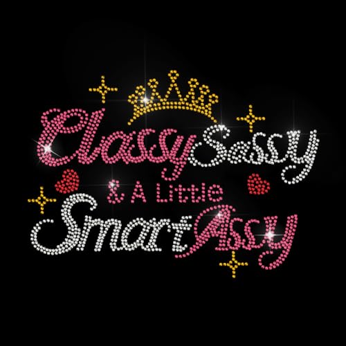 MAYJOYDIY Classy Sassy Hotfix Strass Aufbügeln Smart Assy Kristall Strass Aufkleber Glitzer Hotfix Transfer Patch Kleidung Reparatur Applikation für T-Shirt Hut Hosen Tasche MAYJOYDIY Classy Sassy Hotfix Strass Aufbügeln Smart Assy Kristall Strass Aufkleber Glitzer Hotfix Transfer Patch Kleidung Reparatur Applikation für T-Shirt Hut Hosen Tasche von MAYJOYDIY