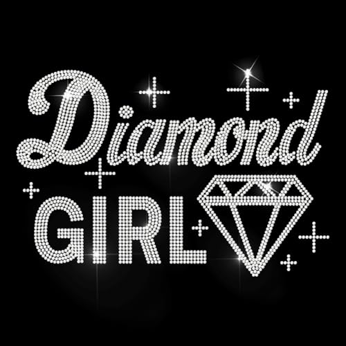 MAYJOYDIY Diamant Mädchen Strass Aufkleber Zum Aufbügeln Glänzende Dame Hotfix Transfer Aufkleber Bling Schmuck Diamant Wärmeübertragungs Patch Für T Shirt Mütze Jacke Kleidersack DIY Dekor von MAYJOYDIY