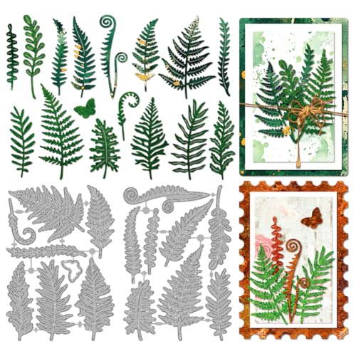 MAYJOYDIY Farn Metall Stanzformen Wildpflanzen Rahmen Stanzschablone Blattwedel Präge Und Stanzschablone Karbonstahl Stanzform Für Kartenherstellung DIY Scrapbooking Basteln Papier Albumdekoration MAYJOYDIY Farn Metall Stanzformen Wildpflanzen Rahmen Stanzschablone Blattwedel Präge Und Stanzschablone Karbonstahl Stanzform Für Kartenherstellung DIY Scrapbooking Basteln Papier Albumdekoration von MAYJOYDIY