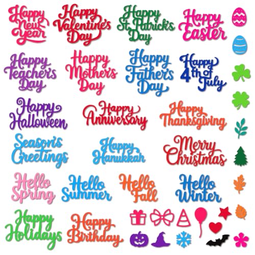MAYJOYDIY Feiertagsgrüße Metall Stanzformen Geburtstagswünsche Stanzschablone Hello Four Seasons Prägung Scrapbooking Schnitte Vorlage Für Karten Scrapbooking Alben Handgemachte Geschenke Dekoration MAYJOYDIY Feiertagsgrüße Metall Stanzformen Geburtstagswünsche Stanzschablone Hello Four Seasons Prägung Scrapbooking Schnitte Vorlage Für Karten Scrapbooking Alben Handgemachte Geschenke Dekoration von MAYJOYDIY