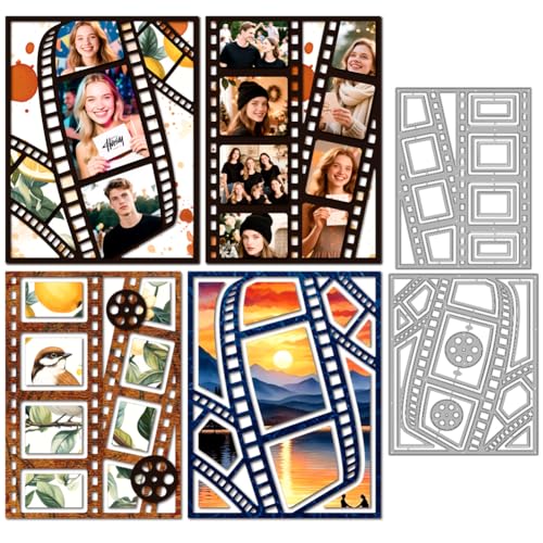 MAYJOYDIY Filmrahmen Metall Stanzformen Fotorahmen Stanzschablonen Erinnerungen festhalten Prägevorlage Scrapbooking Werkzeug Für DIY Bastelkarten Album Festliche Geschenkdekorationen MAYJOYDIY Filmrahmen Metall Stanzformen Fotorahmen Stanzschablonen Erinnerungen festhalten Prägevorlage Scrapbooking Werkzeug Für DIY Bastelkarten Album Festliche Geschenkdekorationen von MAYJOYDIY