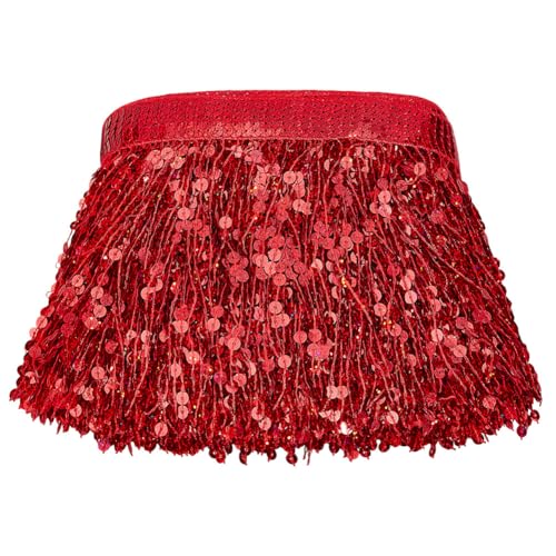 MAYJOYDIY Fransenborte mit Pailletten, 11 m, glitzernde Fransenquasten, Paillettenquasten, Nähdekoration für lateinamerikanische Kleider, Bühne, Kostüm, Nähen, Basteln, Party-Dekoration, 10 Meter MAYJOYDIY Fransenborte mit Pailletten, 11 m, glitzernde Fransenquasten, Paillettenquasten, Nähdekoration für lateinamerikanische Kleider, Bühne, Kostüm, Nähen, Basteln, Party-Dekoration, 10 Meter von MAYJOYDIY
