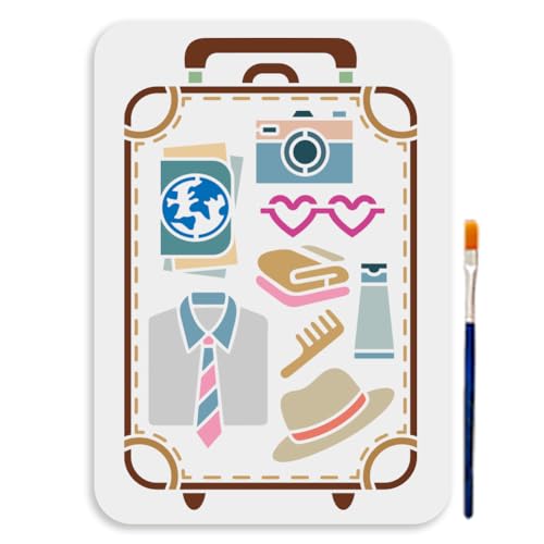 MAYJOYDIY Gepäck Reiseartikel Schablone Wiederverwendbare Anzug Hut Kamera Malschablonen 29.7×21cm Liebe Herzform Brille Vorlage Zum Malen Für Holz Leinwand Papier Stoff Wanddekorationen MAYJOYDIY Gepäck Reiseartikel Schablone Wiederverwendbare Anzug Hut Kamera Malschablonen 29.7×21cm Liebe Herzform Brille Vorlage Zum Malen Für Holz Leinwand Papier Stoff Wanddekorationen von MAYJOYDIY