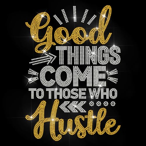 MAYJOYDIY Good Things Come to Those Who Hustle Hotfix Strass Aufbügeln Inspirierenden Worten Hotfix Transfer Aufkleber Glückstext Wärmeübertragungs Patch Für T Shirt Mütze Jacke Kleidersack DIY Dekor MAYJOYDIY Good Things Come to Those Who Hustle Hotfix Strass Aufbügeln Inspirierenden Worten Hotfix Transfer Aufkleber Glückstext Wärmeübertragungs Patch Für T Shirt Mütze Jacke Kleidersack DIY Dekor von MAYJOYDIY