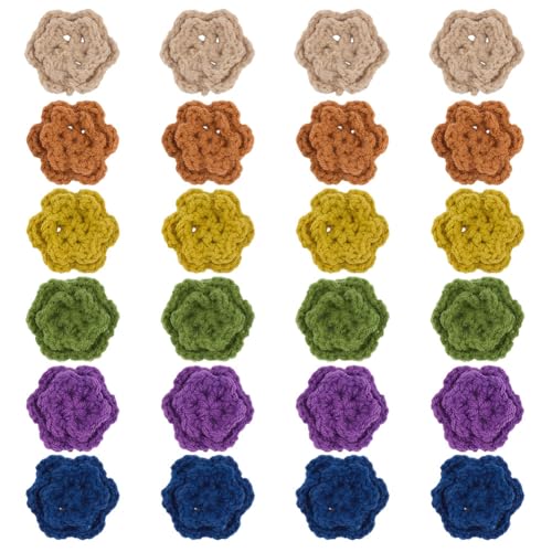 MAYJOYDIY Häkelblumen zum Aufnähen, 6 Farben, 4,6 cm, handgefertigt, Baumwolle, Stricken, Blumenstickerei, Verzierungen für selbstgemachte Haare, Hüte, Kleidung, Hochzeit, Party, Basteln, Dekoration MAYJOYDIY Häkelblumen zum Aufnähen, 6 Farben, 4,6 cm, handgefertigt, Baumwolle, Stricken, Blumenstickerei, Verzierungen für selbstgemachte Haare, Hüte, Kleidung, Hochzeit, Party, Basteln, Dekoration von MAYJOYDIY