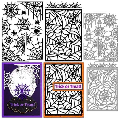 MAYJOYDIY Halloween-Spinnennetz-Metall-Stanzformen, DIY, Basteln, Spinnennetz, Scrapbooking, Papierkarten, Stanzschablonen für DIY, Prägung, Kartenherstellung, Buchanhänger, dekorative MAYJOYDIY Halloween-Spinnennetz-Metall-Stanzformen, DIY, Basteln, Spinnennetz, Scrapbooking, Papierkarten, Stanzschablonen für DIY, Prägung, Kartenherstellung, Buchanhänger, dekorative von MAYJOYDIY