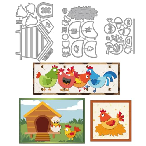 MAYJOYDIY Hühnerstall Hühner Metall Stanzformen Eier Hühnernest Rahmen Stanzschablone Bauernhoftiere Eierschalen Prägeschablone Für Kartengestaltung DIY Scrapbooking Basteln Papier Albumdekoration MAYJOYDIY Hühnerstall Hühner Metall Stanzformen Eier Hühnernest Rahmen Stanzschablone Bauernhoftiere Eierschalen Prägeschablone Für Kartengestaltung DIY Scrapbooking Basteln Papier Albumdekoration von MAYJOYDIY