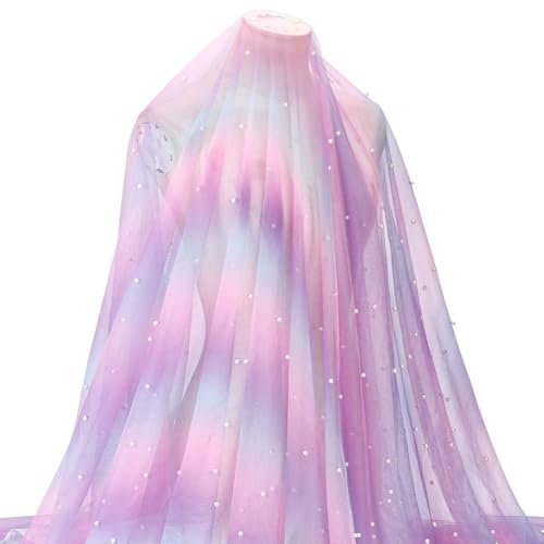MAYJOYDIY Lilafarbener Netzstoff Mit Perlen Und Farbverlauf Tüllstoff Transparente Chiffonbänder Dekorationsband Spitzenbesatz Für Geburtstag Party Schleifen Kleider DIY Dekorationen MAYJOYDIY Lilafarbener Netzstoff Mit Perlen Und Farbverlauf Tüllstoff Transparente Chiffonbänder Dekorationsband Spitzenbesatz Für Geburtstag Party Schleifen Kleider DIY Dekorationen von MAYJOYDIY