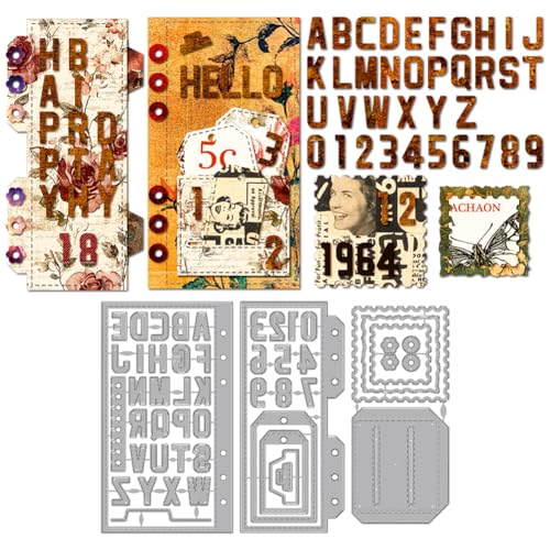 MAYJOYDIY Metall Stanzformen Mit Buchstaben Zahlen Planungsseiten Stempelrahmen Stanzungen Vorlage Etikettenlöcher Blumen Präge Stanzschablone Für Karten DIY Scrapbooking Basteln Papier Album Dekor MAYJOYDIY Metall Stanzformen Mit Buchstaben Zahlen Planungsseiten Stempelrahmen Stanzungen Vorlage Etikettenlöcher Blumen Präge Stanzschablone Für Karten DIY Scrapbooking Basteln Papier Album Dekor von MAYJOYDIY