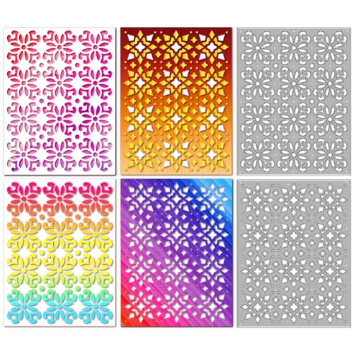 MAYJOYDIY Metall Stanzformen Mit Retro Blumenmuster Fliesen Hintergrundrahmen Stanzschablone Vintage Blumen Hohlprägung Stanzschablone Für Kartenherstellung DIY Scrapbooking Basteln Albumdekoration MAYJOYDIY Metall Stanzformen Mit Retro Blumenmuster Fliesen Hintergrundrahmen Stanzschablone Vintage Blumen Hohlprägung Stanzschablone Für Kartenherstellung DIY Scrapbooking Basteln Albumdekoration von MAYJOYDIY
