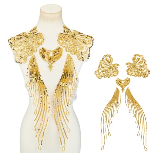 MAYJOYDIY Pailletten Phönixfeder Stickapplikation Goldstickerei Phönixschwanz Paillettenapplikationen Zum Aufnähen von Pfauenflügeln Für Hochzeitskleid Brautpartykleid DIY Kleidungsdekor MAYJOYDIY Pailletten Phönixfeder Stickapplikation Goldstickerei Phönixschwanz Paillettenapplikationen Zum Aufnähen von Pfauenflügeln Für Hochzeitskleid Brautpartykleid DIY Kleidungsdekor von MAYJOYDIY