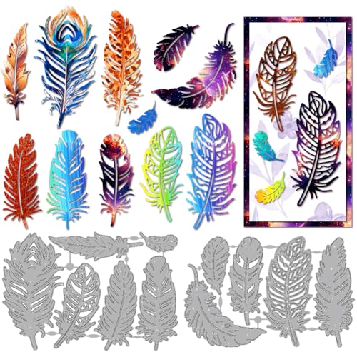 MAYJOYDIY Pfauenfeder Metall Stanzformen Vogel Und Tierfedern Stanzschablone Vintage Dekorationen Prägung Scrapbooking Schnitte Vorlage Für DIY Scrapbooking Karte Machen Album Geschenk Dekor MAYJOYDIY Pfauenfeder Metall Stanzformen Vogel Und Tierfedern Stanzschablone Vintage Dekorationen Prägung Scrapbooking Schnitte Vorlage Für DIY Scrapbooking Karte Machen Album Geschenk Dekor von MAYJOYDIY