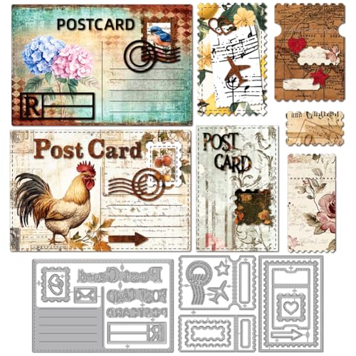 MAYJOYDIY Postkarten-Stempel-Rahmen, Metall-Stanzformen, Ticketrahmen, Stanzschablone, Vintage-Stil, Umschlagprägung, Karbonstahl, Schablonen für Kartenherstellung, DIY, Scrapbooking, Album, Geschenk MAYJOYDIY Postkarten-Stempel-Rahmen, Metall-Stanzformen, Ticketrahmen, Stanzschablone, Vintage-Stil, Umschlagprägung, Karbonstahl, Schablonen für Kartenherstellung, DIY, Scrapbooking, Album, Geschenk von MAYJOYDIY
