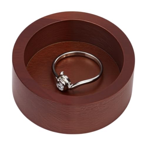 MAYJOYDIY Rundes Ringtablett Aus Holz 4.95cm Durchmesser Mini Schmuckschatulle Aus Hartholz Personalisierbar Für Hochzeitsdesign Paarjubiläen Tragbares Reisegeschenk Zum Valentinstag MAYJOYDIY Rundes Ringtablett Aus Holz 4.95cm Durchmesser Mini Schmuckschatulle Aus Hartholz Personalisierbar Für Hochzeitsdesign Paarjubiläen Tragbares Reisegeschenk Zum Valentinstag von MAYJOYDIY
