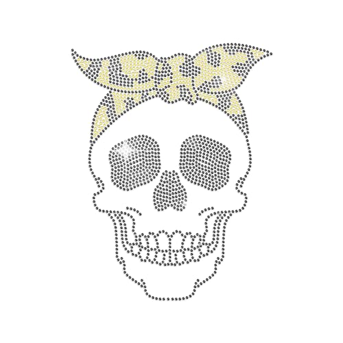 MAYJOYDIY Schädel Turban Strass Eisen Hotfix Aufkleber Leopard Print Turban Schädel Muster 19.6×24.7cm Bling Strass Aufkleber Heat Transfer Patch für Mantel Tasche Jeans Kleidung Reparatur MAYJOYDIY Schädel Turban Strass Eisen Hotfix Aufkleber Leopard Print Turban Schädel Muster 19.6×24.7cm Bling Strass Aufkleber Heat Transfer Patch für Mantel Tasche Jeans Kleidung Reparatur von MAYJOYDIY