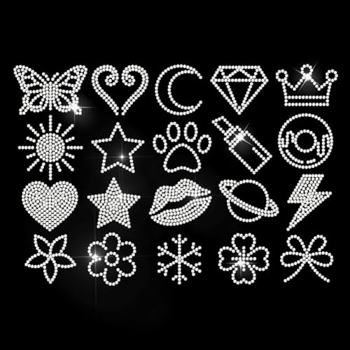 MAYJOYDIY Schmetterling Strass Aufbügler Hotfix Transfer Mond Diamant Sterne Krone Sonne Thermotransfer Aufkleber Kleidungsreparatur Applikation Für Hemd Tasche Hut Jacke Jeans Schuhe DIY Basteln MAYJOYDIY Schmetterling Strass Aufbügler Hotfix Transfer Mond Diamant Sterne Krone Sonne Thermotransfer Aufkleber Kleidungsreparatur Applikation Für Hemd Tasche Hut Jacke Jeans Schuhe DIY Basteln von MAYJOYDIY